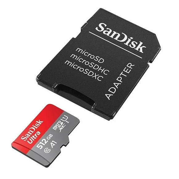 SanDisk 512GB Ultra MicroSDXC UHS-I Memory Card - C10, U1, Full HD, A1